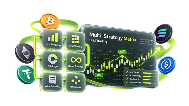 Multi-strategy quantitative trading illustration